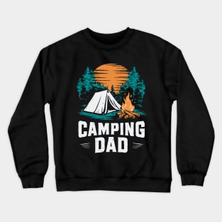 Camping Dad. Funny Camping Crewneck Sweatshirt